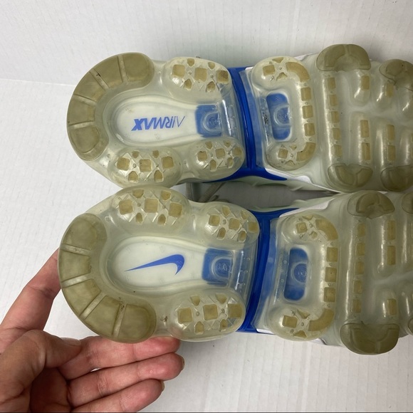 Nike Womens Vapormax Plus White Light Menta White AO4550 100 Sz 7.5 - Picture 6 of 16